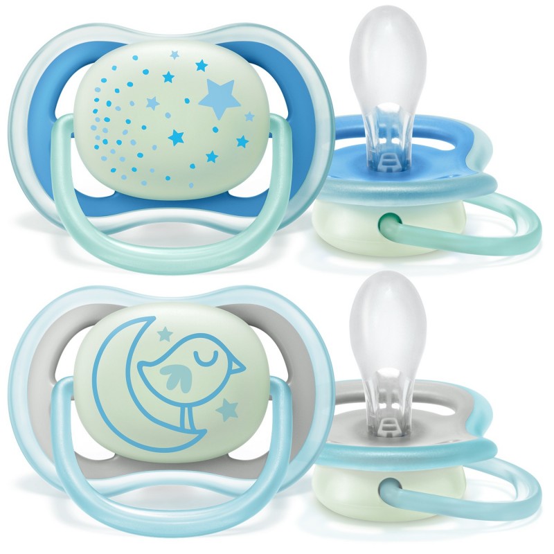 Philips Avent Sucette +6m Air Night Boy - Babyboom Shop