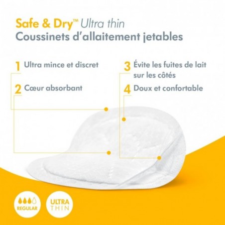 Medela Coussinets d'allaitement jetables - Ultra Thin 30 pièces