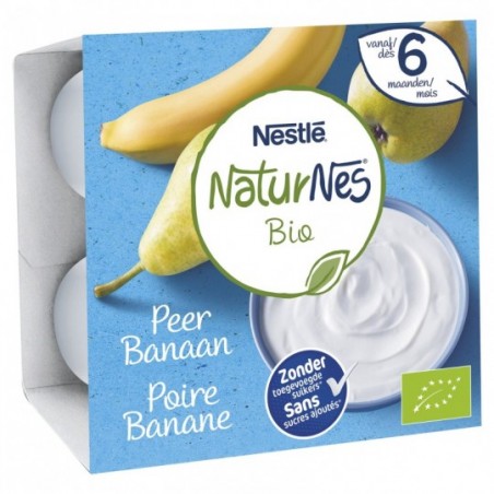 Naturnes Poire Banane 4 pièces Bio