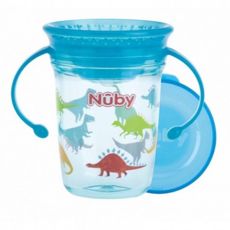 Nuby 360° Wonder cup met handvatten in Tritan™ - Aqua