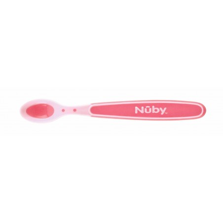 Nuby Cuillères thermosensibles  - rose 3 pièces