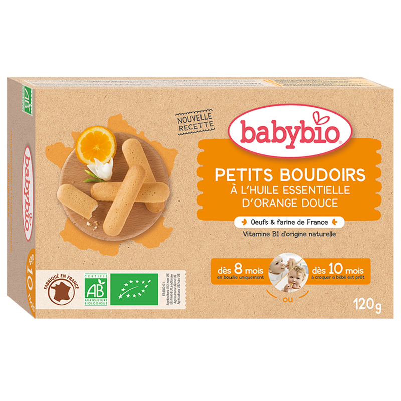 Babybio Biscuits Bébé - Boudoirs 6x4 pièces (dès 10 mois) 24 pièces Bio -  Babyboom Shop