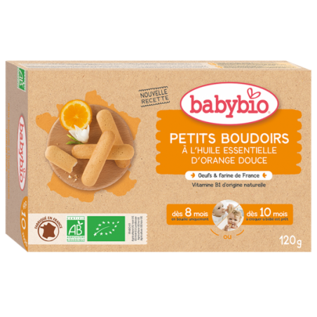 Babybio Biscuits Bébé - Boudoirs 6x4 pièces (dès 10 mois) 24 pièces Bio