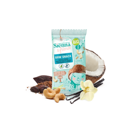 Sienna & Friends Snack Cru Noix de Coco & Cacao Bio