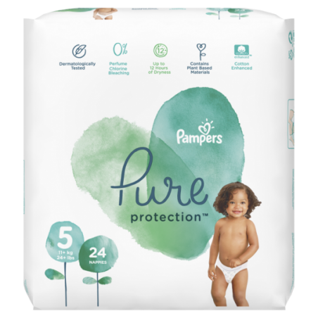Pampers Pure protection Taille 5 24 pièces