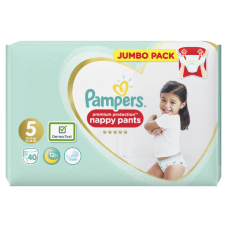 Pampers Premium protection PANTS  Taille 5 40 pièces