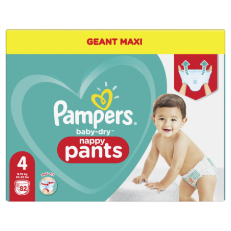 Pampers Baby dry PANTS maxi giant Maat 4 82 stuks