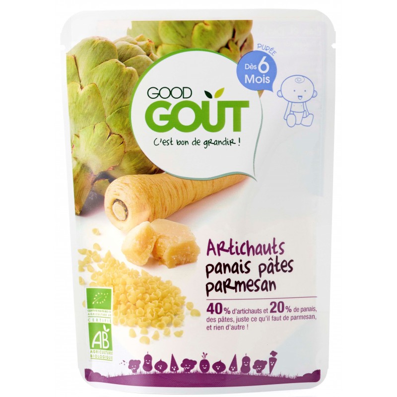 Good Gout Artichauts Panais Pates Parmesan Bio Babyboom Shop