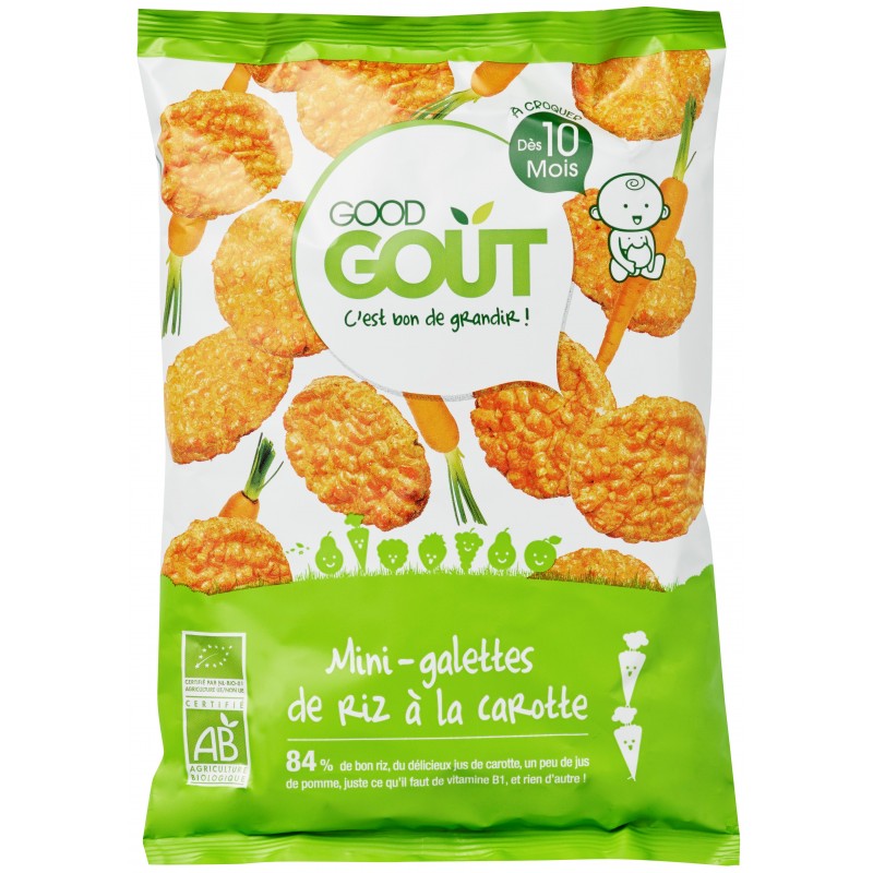 Good Gout Mini Galette De Riz A La Carotte Bio Babyboom Shop