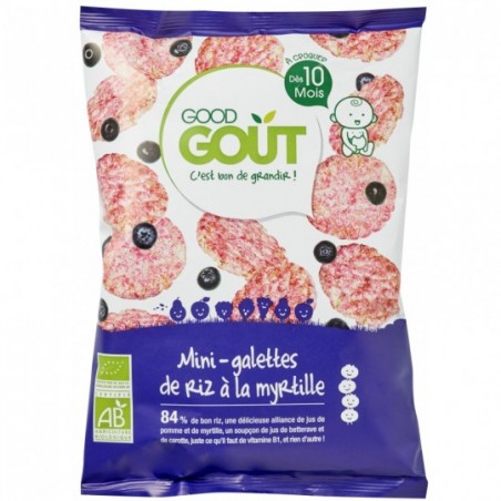 Good Gout Mini-galette de riz à la myrtille Bio