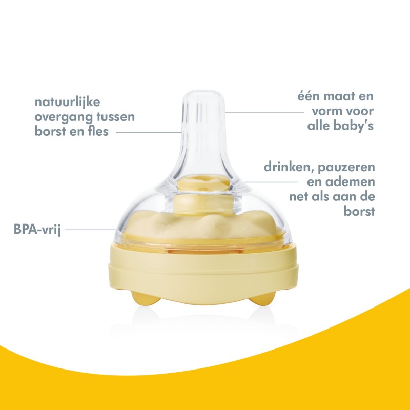 Lansinoh Biberon NaturalWave pour lait maternel - Babyboom Shop