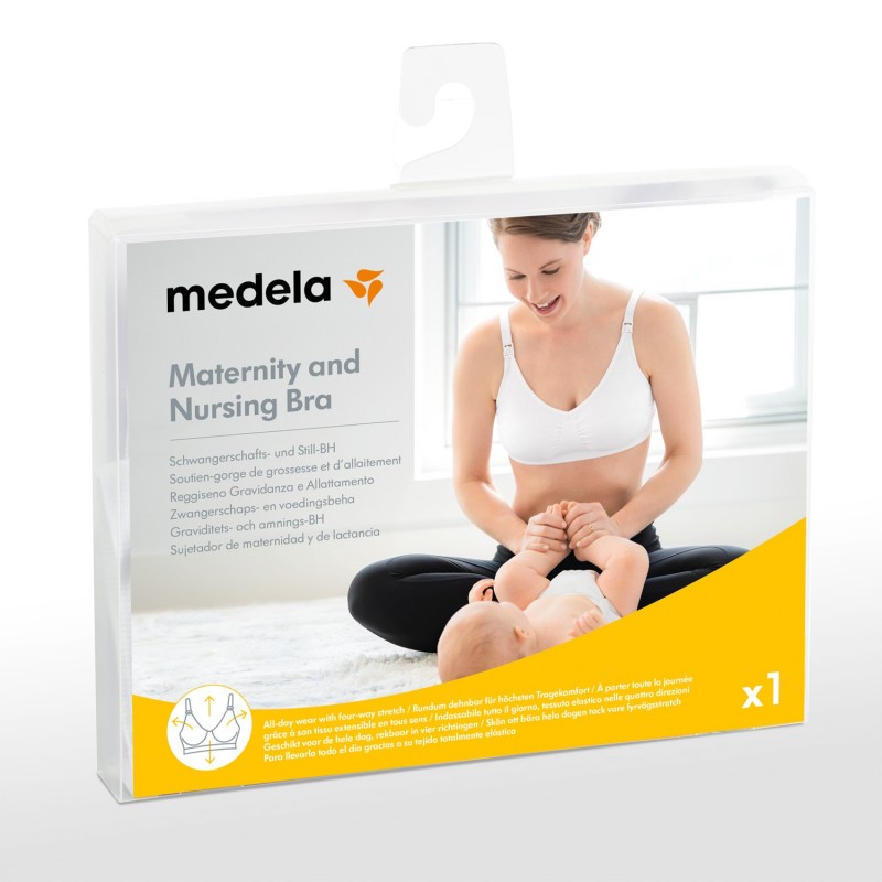 Medela - Soutien-gorge de grossesse et d'allaitement Medela - Tissu  respirant sans couture et sans armature : : Mode