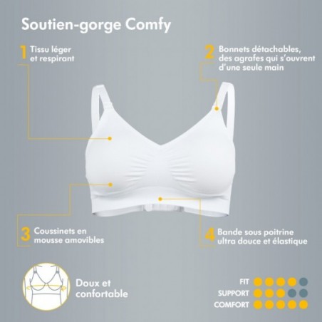 Medela Soutien-gorge Comfy Taille S Noir