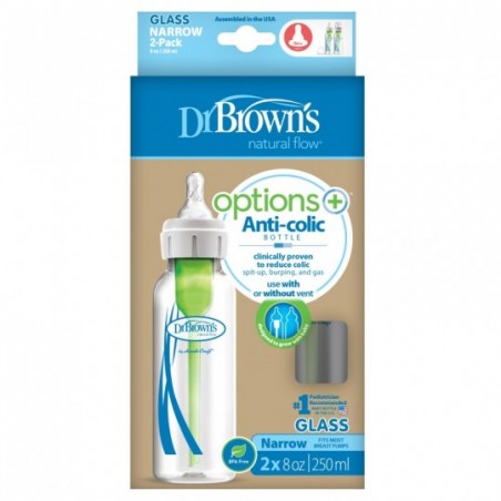 Dr. Brown's Options+ Anti-colic Bottle Biberon à col étroit 250ml