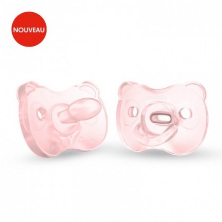 Medela Baby Sucette Soft Silicone 6-18m soft pink 2 pièces - Babyboom Shop