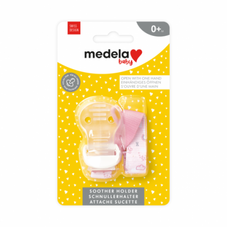 Medela Baby Attache-sucette powdery pink - Babyboom Shop