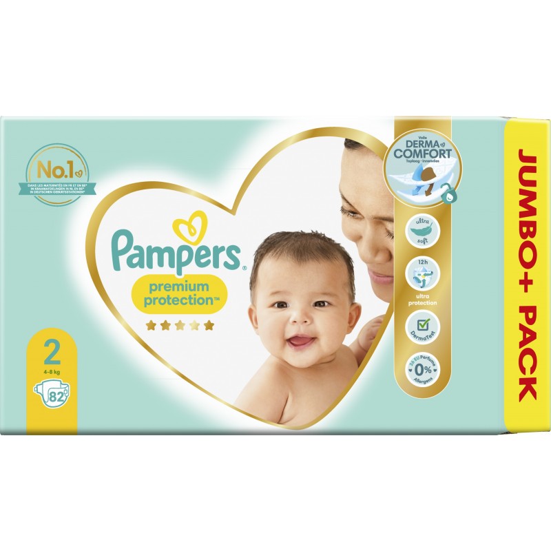kleuring Aan het leren Wonder Pampers Premium protection Jumbo Maat 2 82 stuks - Babyboom Shop - Babyboom  Shop
