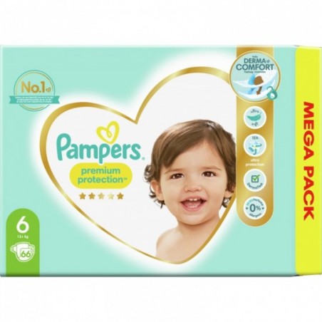 Pampers Premium Protection Mega Maat 6 66 stuks - Babyboom Shop