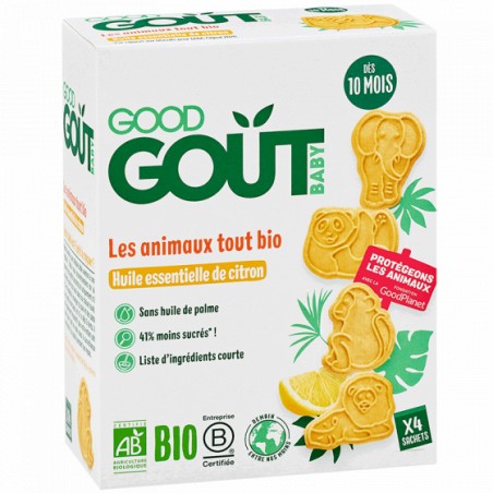 Good Gout Dierenkoekjes met citroen Bio - Babyboom Shop