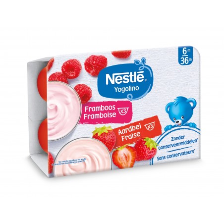 Nestle YOGOLINO Fraise Framboise 6 pièces