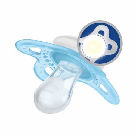 MAM Sucette Night silicone 0-6 mois phoque lune - Babyboom Shop