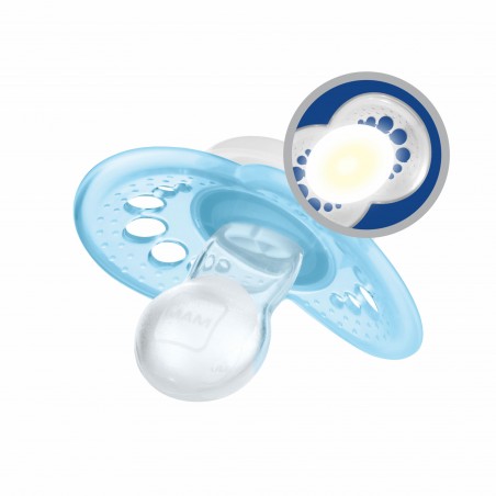 MAM Sucette Night silicone 6-16 mois dinosaure lune - Babyboom Shop