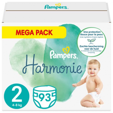 Pampers Harmonie Maxi Maat 2 93 stuks - Babyboom Shop