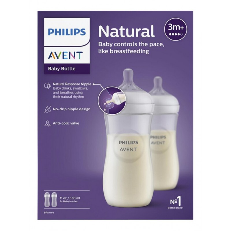 Philips Avent Biberon Natural Response Verre - Babyboom Shop