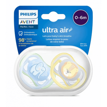 Philips Avent Sucette +0M Air New Berry Boy - Babyboom Shop