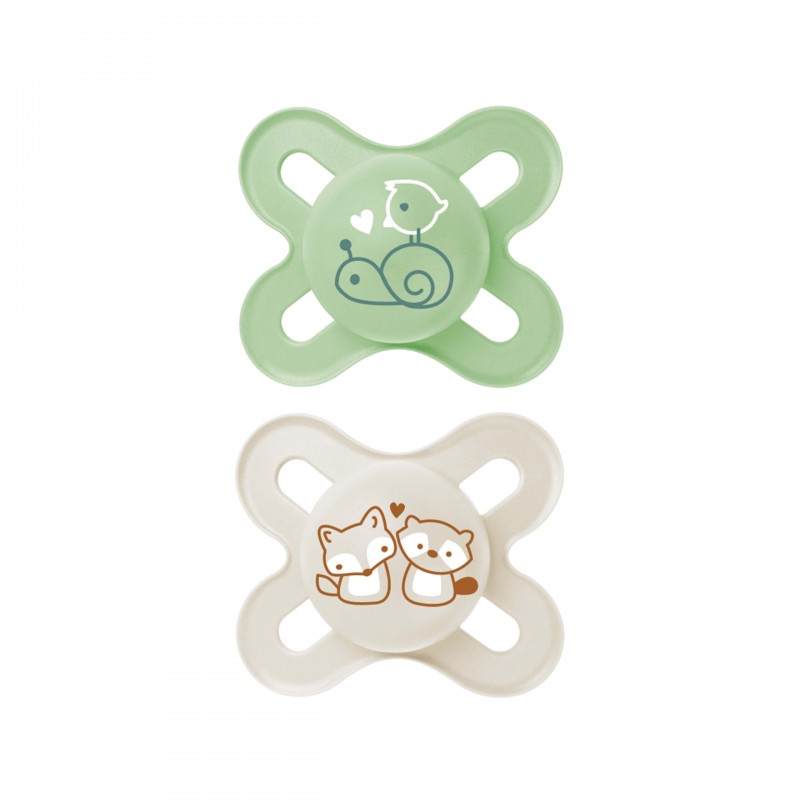 MAM Sucette Start Silicone 0-2 mois ours dinosaure - Babyboom Shop