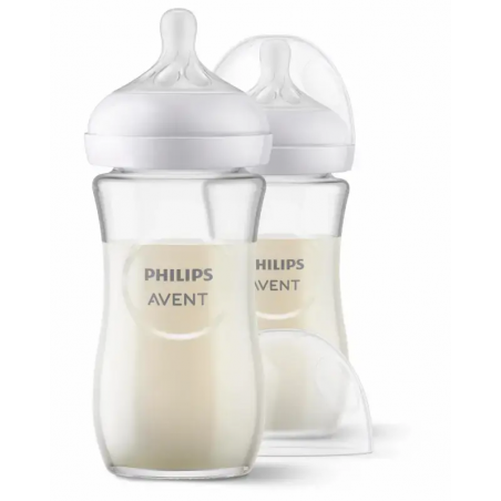 Philips Avent Natural Response zuigfles Glas Duo - Babyboom Shop