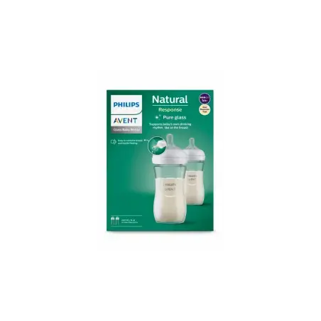 Philips Avent Natural Response zuigfles Glas Duo - Babyboom Shop