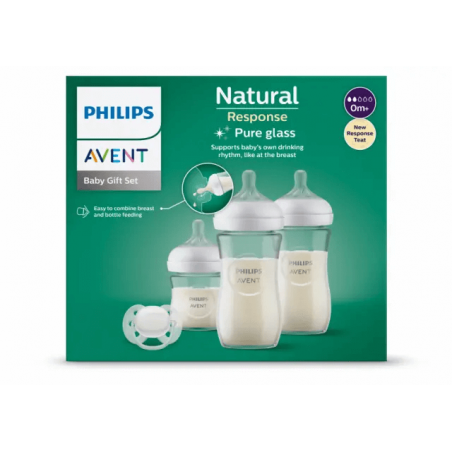 Philips Avent Kit nouveau-né Natural Response 4 pièces Verre - Babyboom Shop