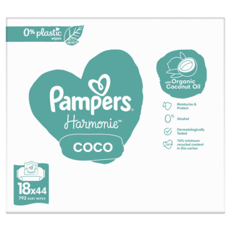Pampers Lingettes Aqua Coconut 792 pièces - Babyboom Shop
