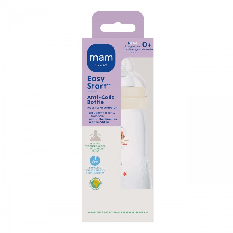 MAM - Biberon Easy Start Anti colique 260ml - Babyboom Shop