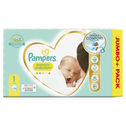Pampers Premium Protection Taille 4, 60 couches, 9kg -14kg, Paquet
