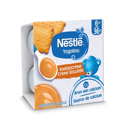Nestle YOGOLINO DESSERT Koekjescrème 4 stuks